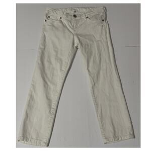 Women's Kut from the Kloth Skinny Cropped Jeans, White, Size 4